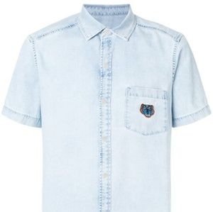 Kenzo Tiger Denim Shirt Sz Large